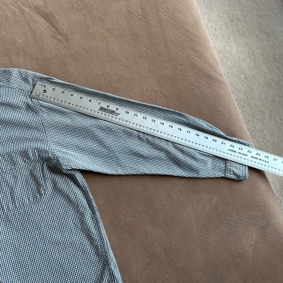 FARAH Men's Collared Shirt L Button Up, Long Sleeve Casual Cotton Plaid w/Pocket - Picture 12 of 12